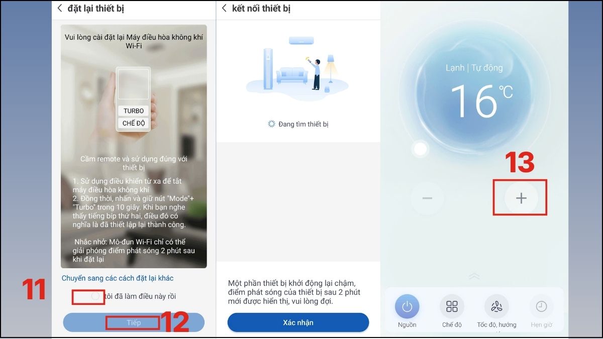 Kết nối với điều hòa với app