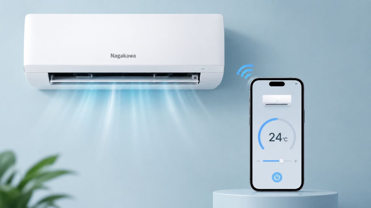 Cách điều khiển điều hòa Nagakawa bằng điện thoại cực dễ