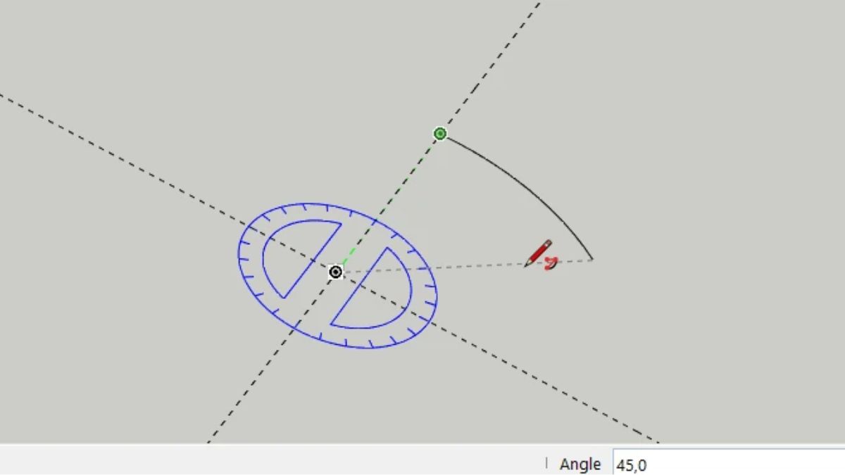 Một số lưu ý khi đo góc trong Sketchup cho người mới