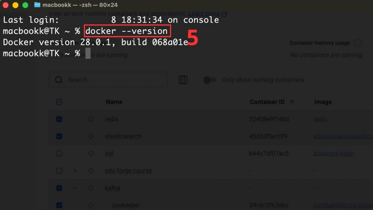 Kiểm tra cài đặt macOS