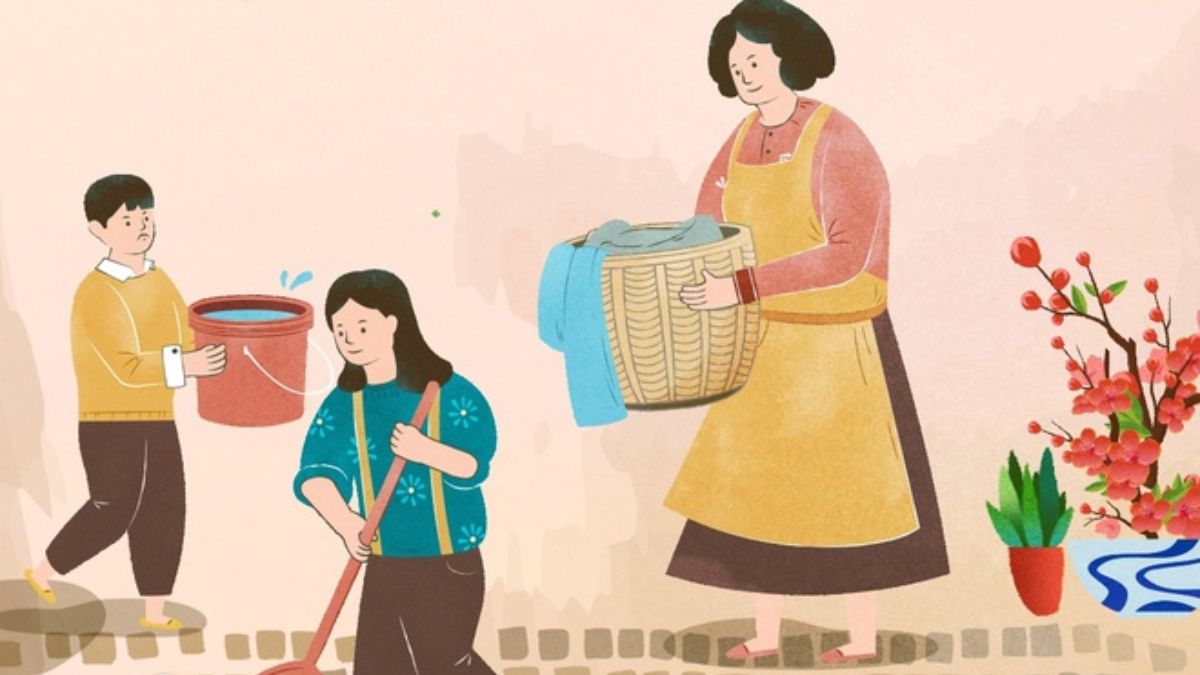 Việc sắp xếp thời gian dọn nhà đón Tết phù hợp với thời gian của gia đình