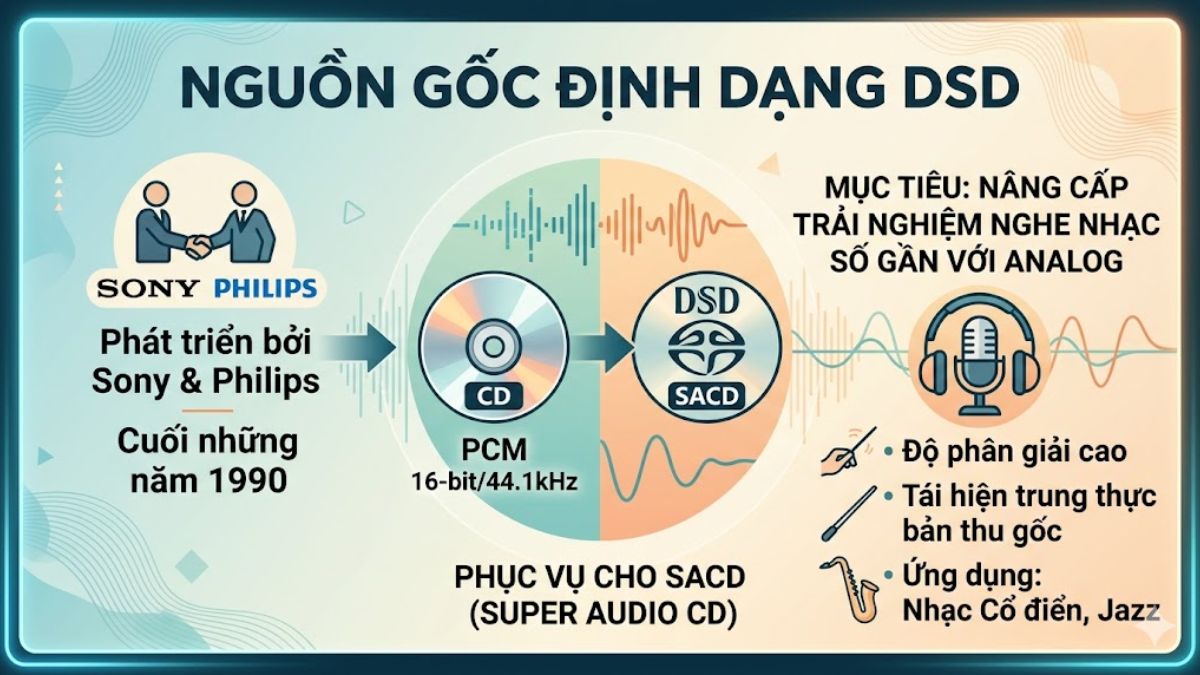 Nguồn gốc của định dạng DSD