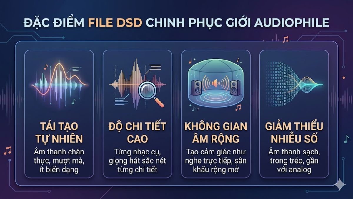 Đặc điểm của file DSD