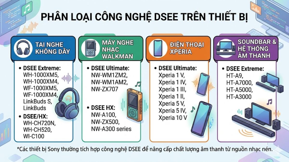 Các thiết bị hỗ trợ công nghệ DSEE và cách kích hoạt DSEE