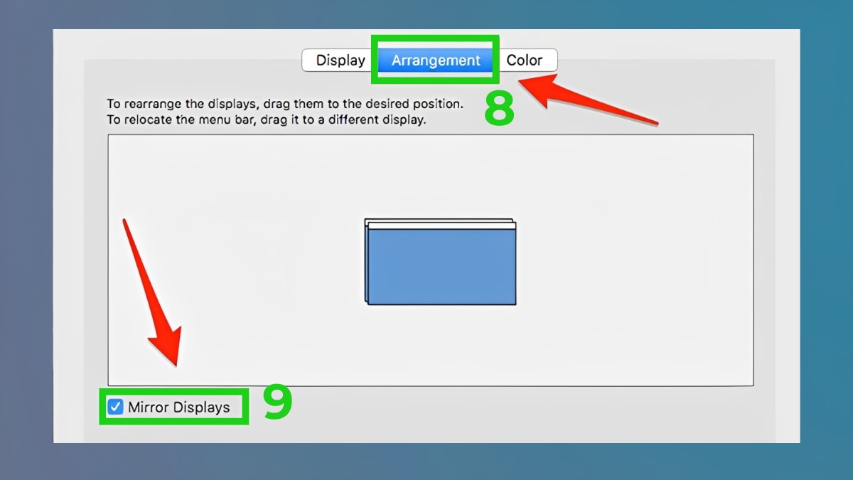 Cách dùng tivi làm màn hình máy tính với máy macOS bước 4