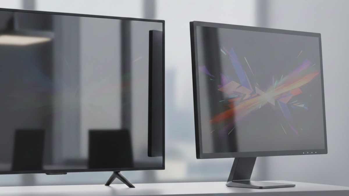 Màn hình tivi cho độ tương phản và màu sắc tốt nhưng không lý tưởng cho môi trường ánh sáng cao