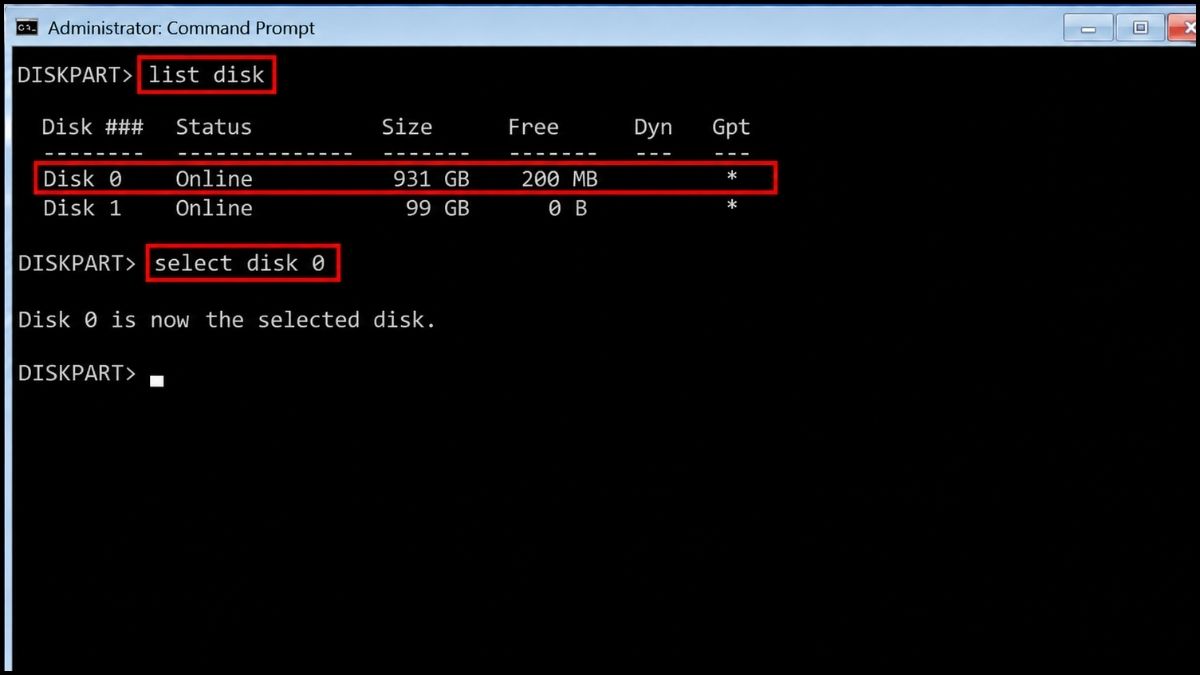 Xác định đúng ổ đĩa vật lý chứa Windows 3