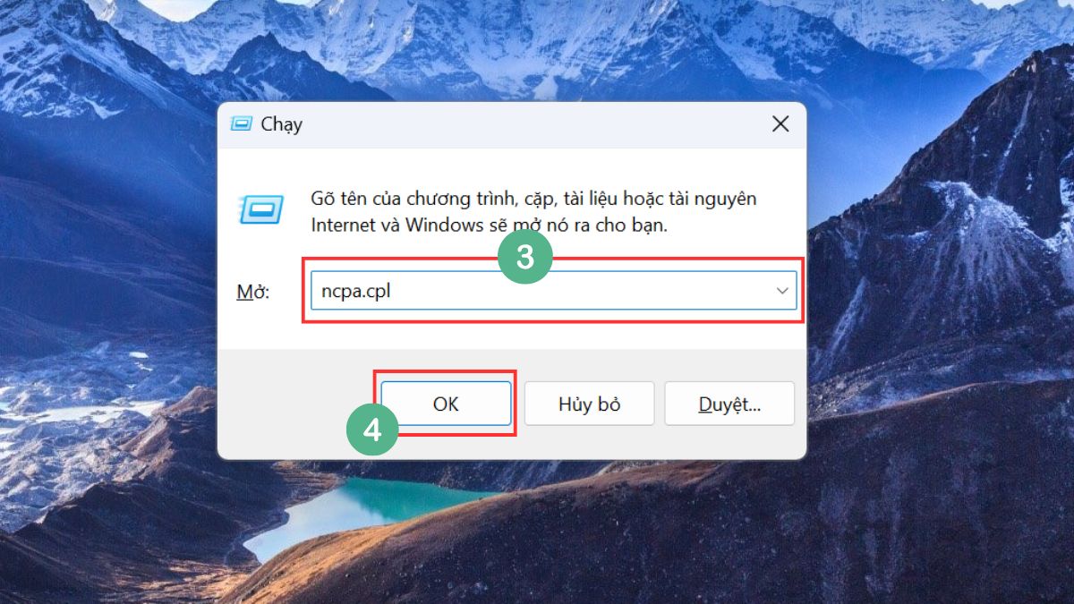 Cách kiểm tra Ethernet đã được bật chưa bước 2