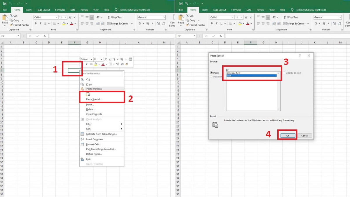 Loại bỏ định dạng HTML để sửa lỗi Excel bị đơ