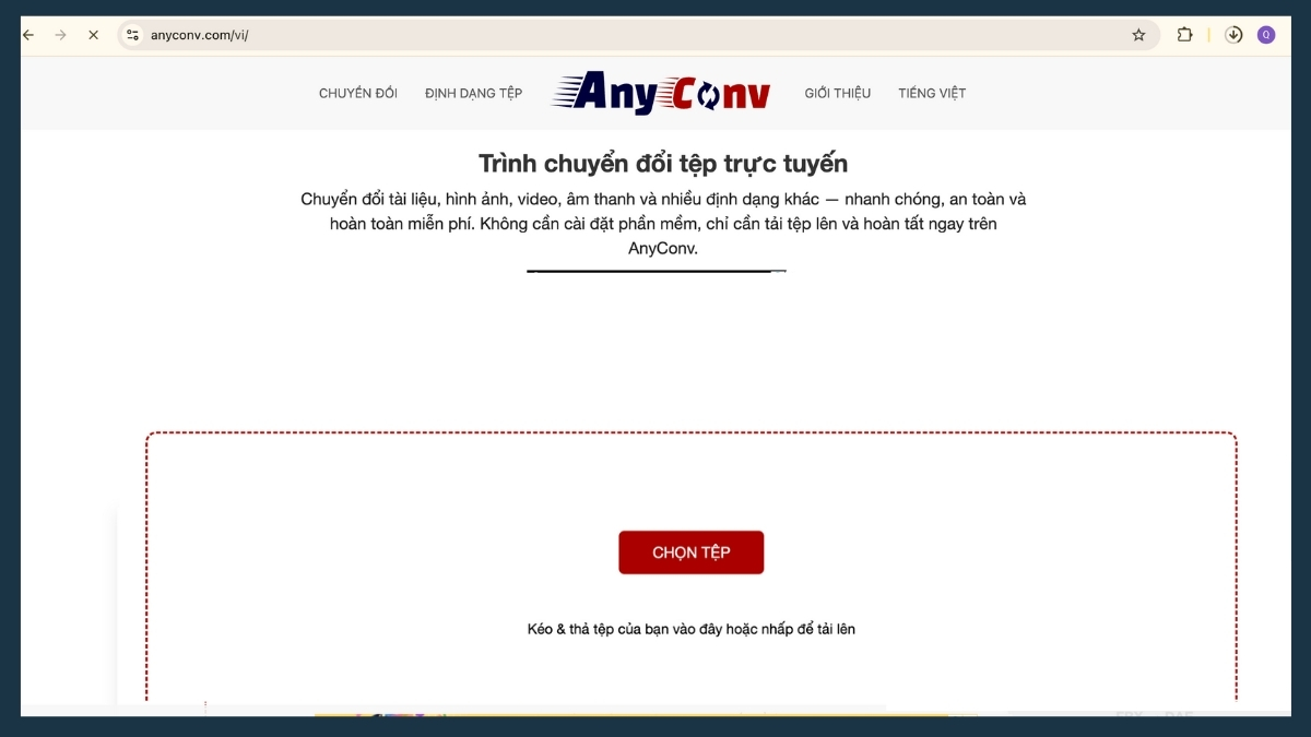 Công cụ AnyConv hỗ trợ chuyển file FBX sang định dạng khác