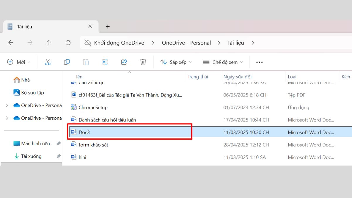 Thao tác sao chép và di chuyển file bước 1