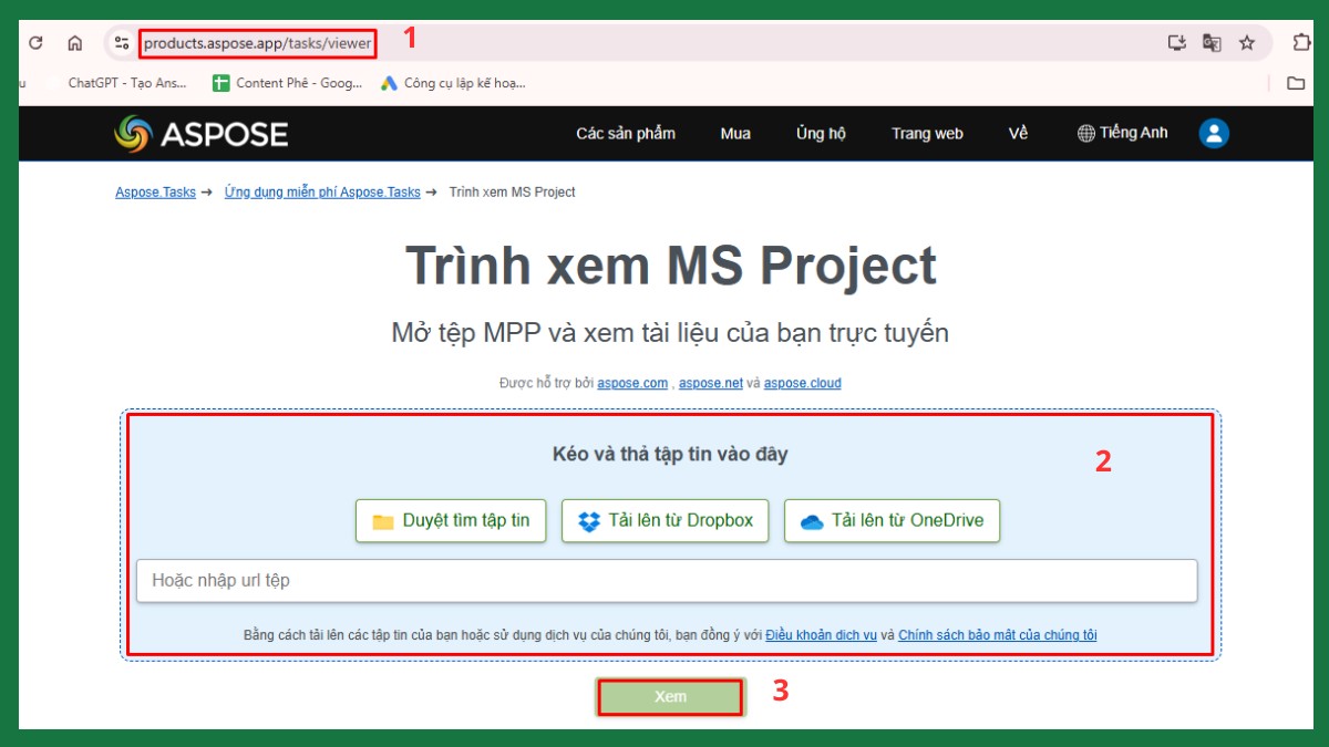 Sử dụng phần mềm thay thế để mở file mpp