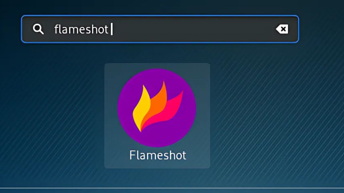 Mở phần mềm bằng lệnh Flameshot