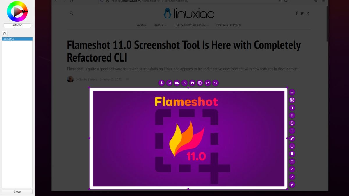 Flameshot sở hữu nhiều tính năng nổi bật trong chụp ảnh màn hình