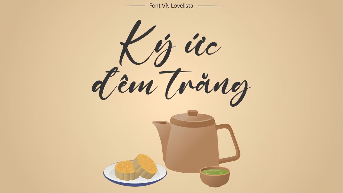 Font VN Lovelista mang nét chữ mềm mại, tinh tế