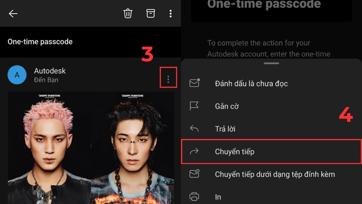 Hướng dẫn cách Forward Mail trong Outlook bước 2