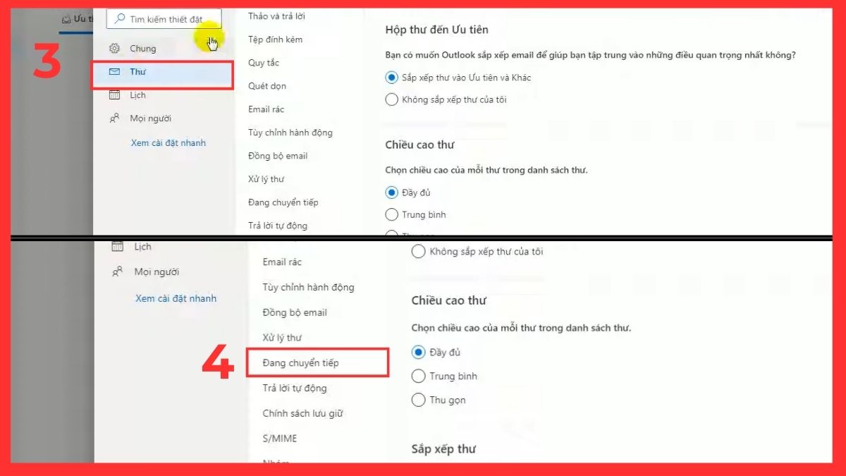 Cách chuyển tiếp thư tự động trong Outlook bước 2
