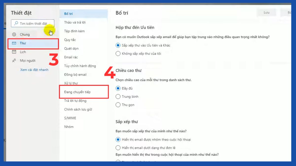 Cách tắt tính năng tự động chuyển tiếp thư trong Outlook bước 2