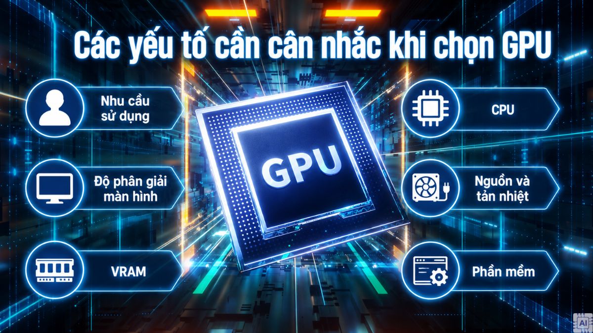 Các yếu tố cần cân nhắc khi chọn GPU