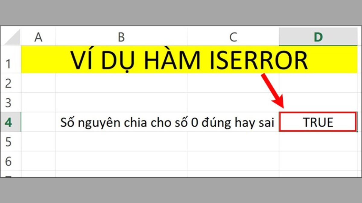 Cách sử dụng hàm ISEROR trong Excel bước 3 (Hình minh họa)