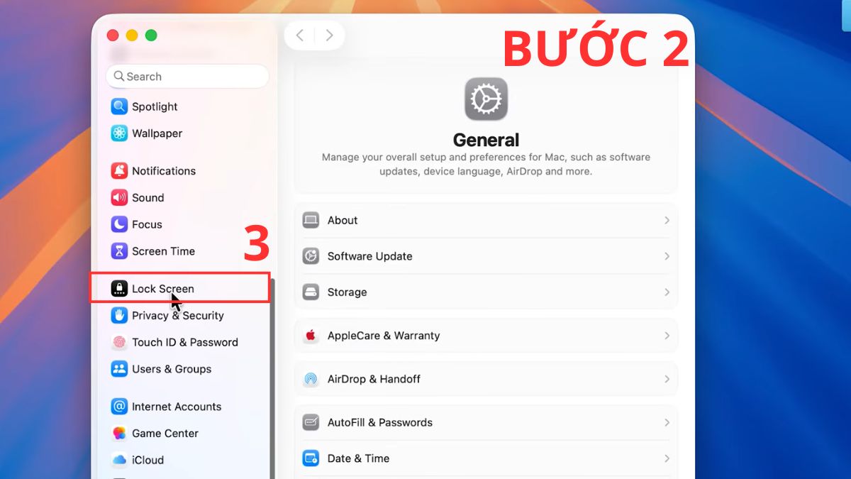 Tắt lịch hẹn trong System Settings bước 2