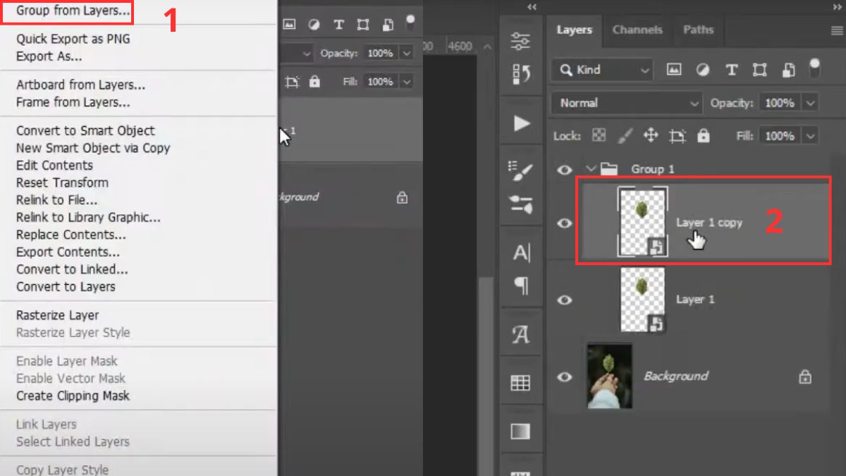 Cách làm hiệu ứng phát sáng vật thể trong Photoshop bước 2 (Hình minh họa)