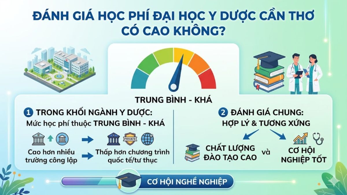 Đánh giá học phí Đại học Y Dược Cần Thơ