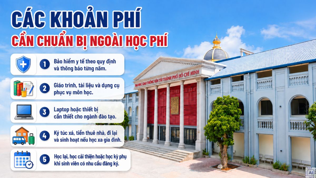 Các khoản phí cần chuẩn bị ngoài học phí