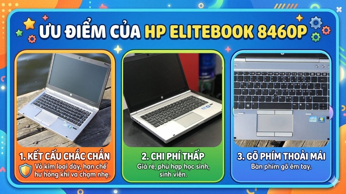 Ưu điểm của HP EliteBook 8460p