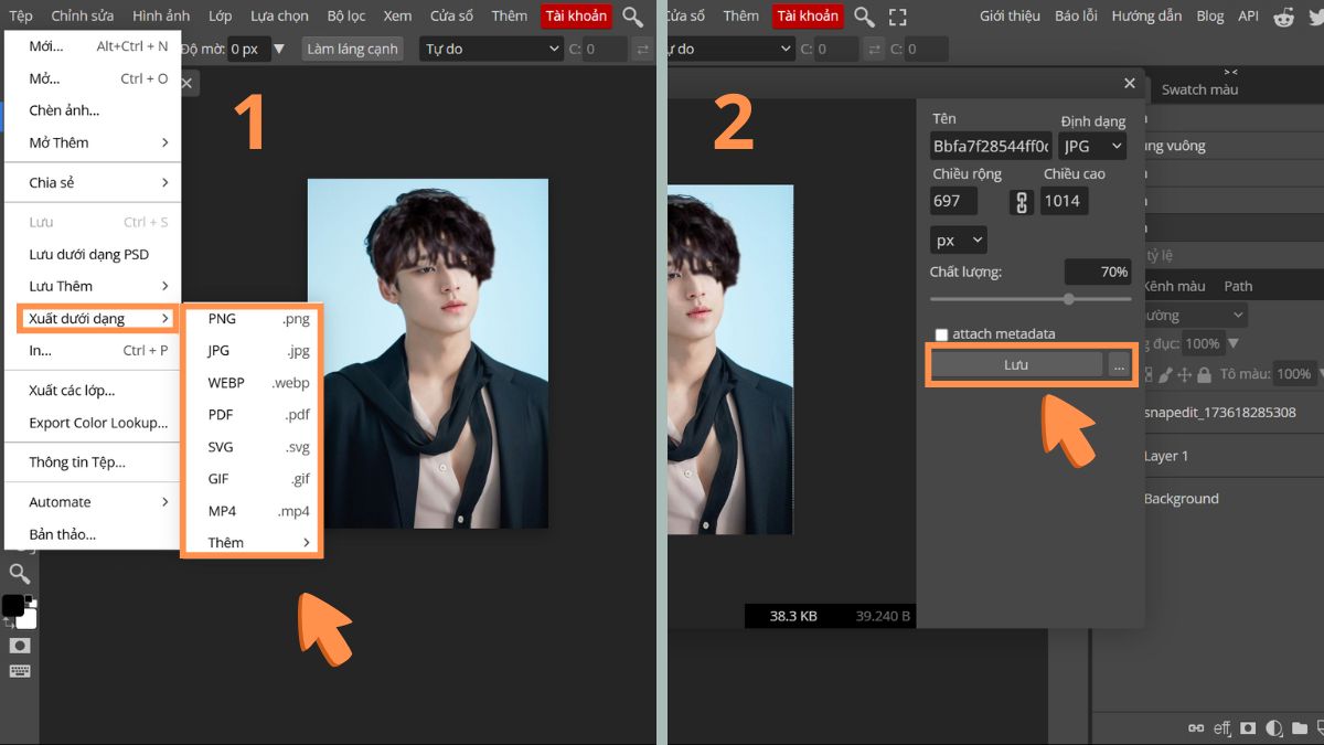 Hướng dẫn chi tiết cách ghép tóc trong photoshop bước 4 (Hình minh họa)