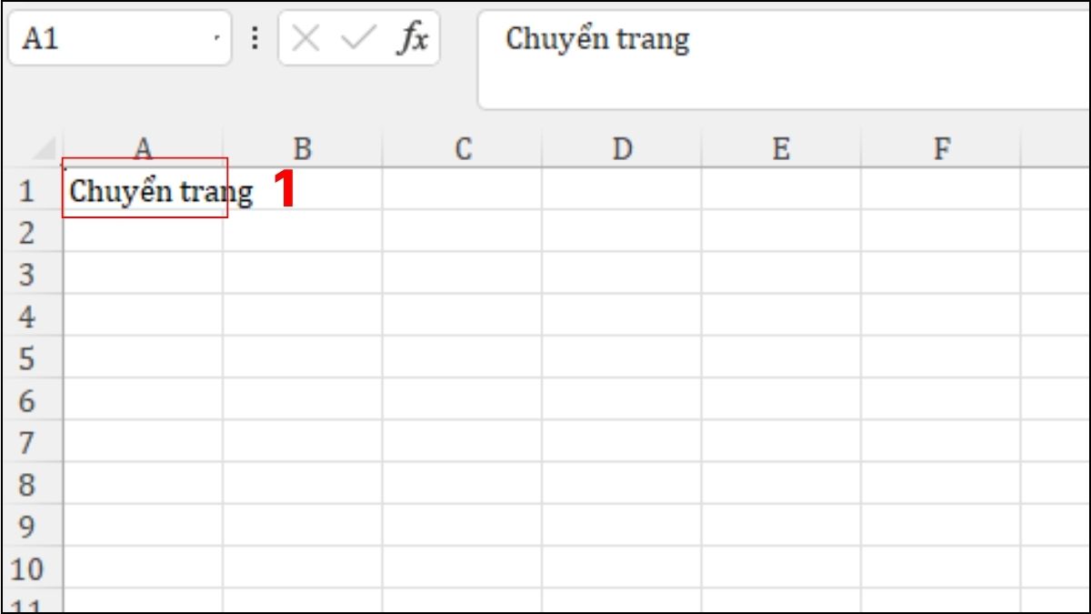 Tạo siêu liên kết Hyperlink đến sheet có sẵn trong Excel bước 1