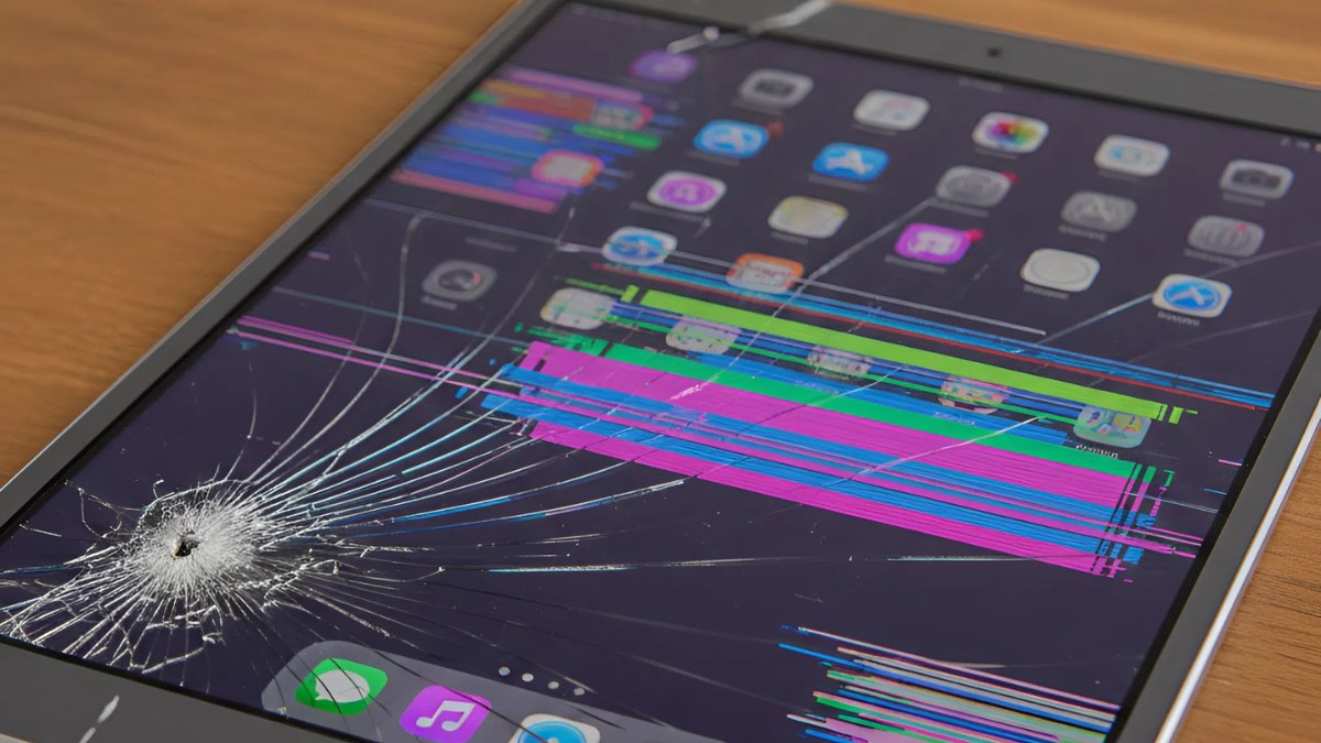 Màn hình iPad bị sọc màu hoặc giật hình và cách khắc phục