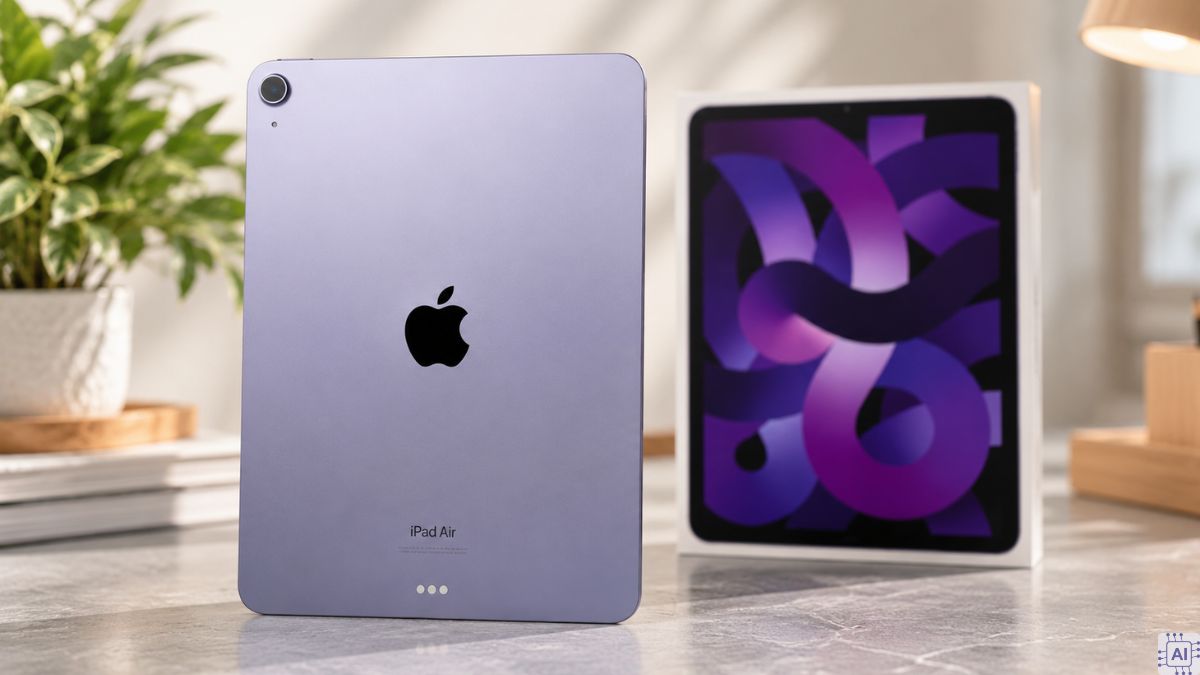 iPad Air 5 màu tím mỏng nhẹ hiệu năng cao