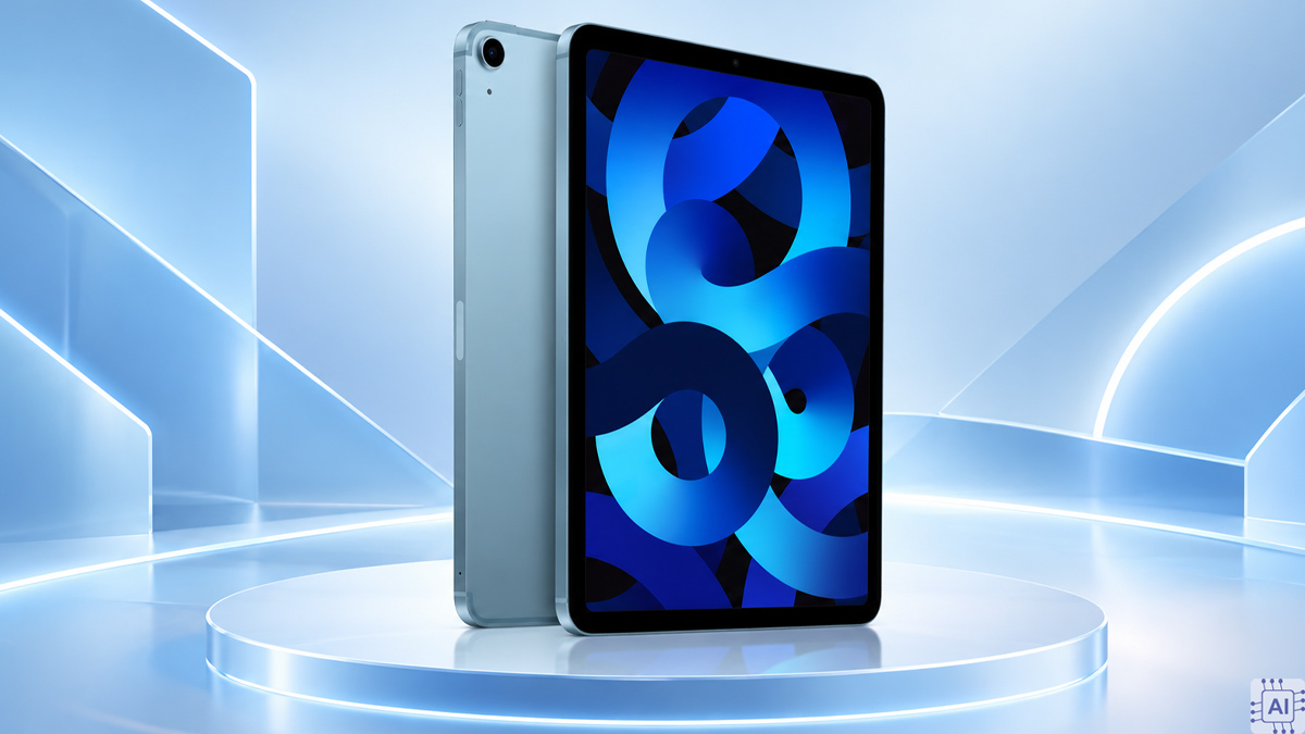 iPad Air 5 màu xanh dương pastel
