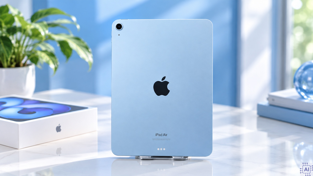 iPad Air M2 màu xanh dương thời thượng