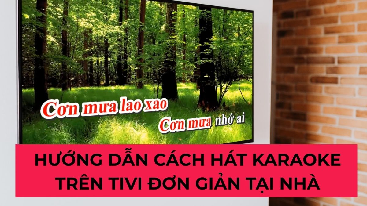 Hướng dẫn cách hát karaoke trên tivi đơn giản tại nhà