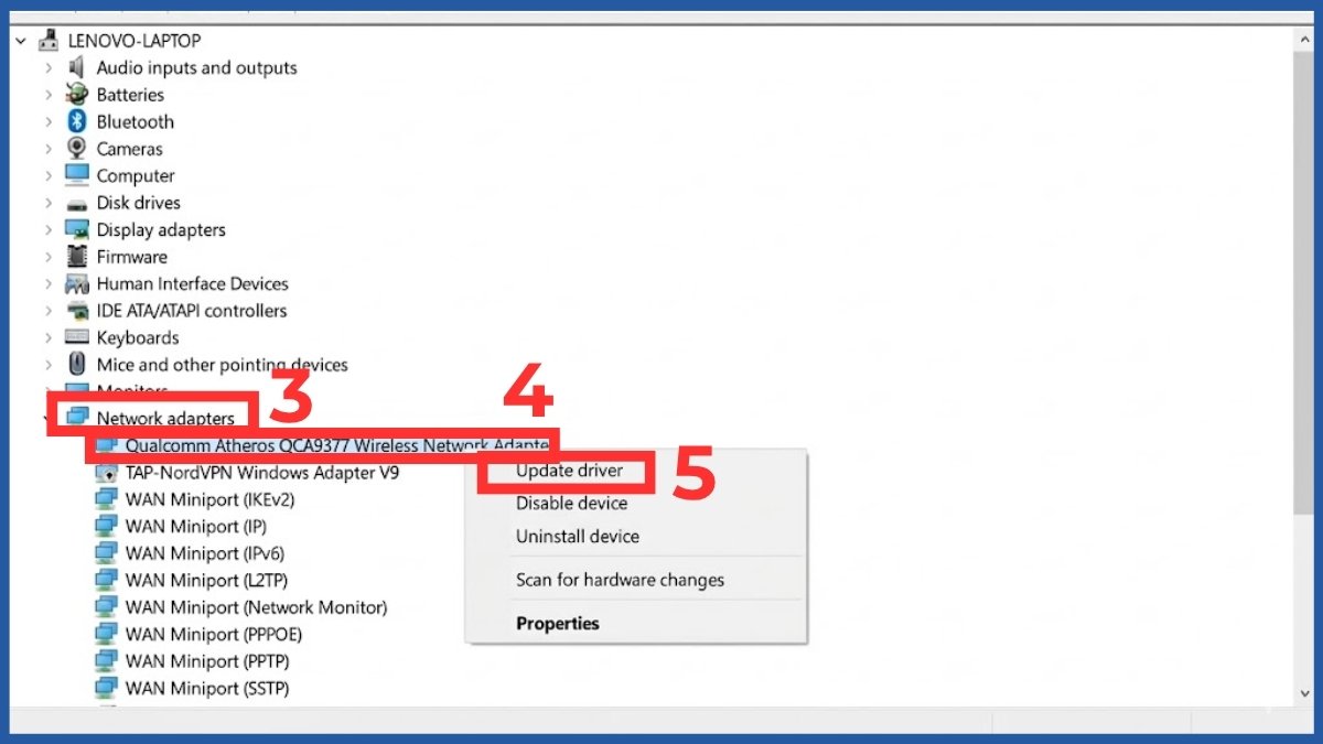 Cài đặt hoặc cập nhật driver WiFi bước 2
