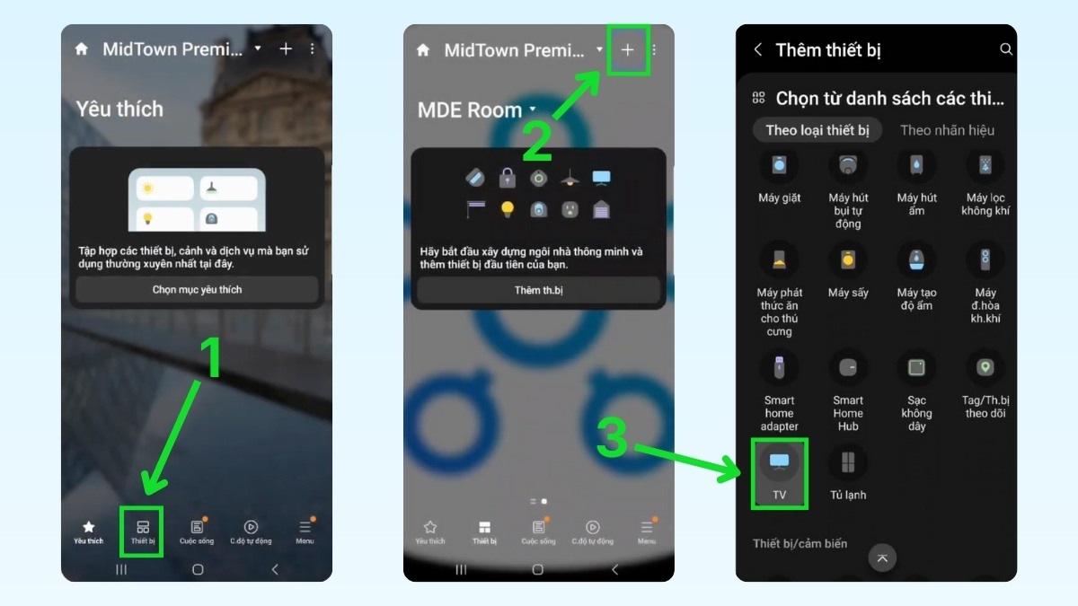 Cách reset tivi Samsung bằng ứng dụng SmartThings bước 1