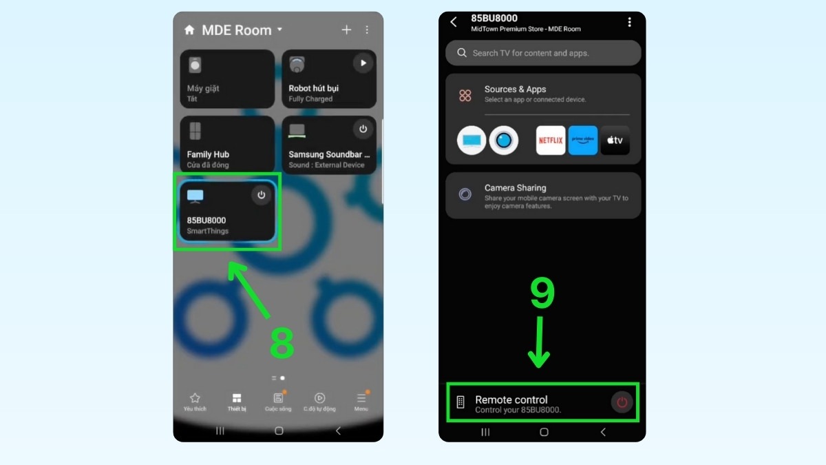 Cách reset tivi Samsung bằng ứng dụng SmartThings bước 3