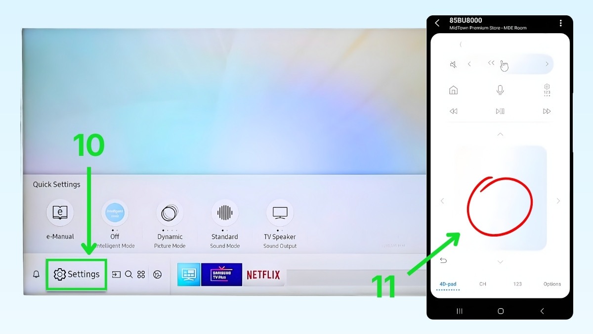 Truy cập Remote control để sử dụng remote ảo bước 4