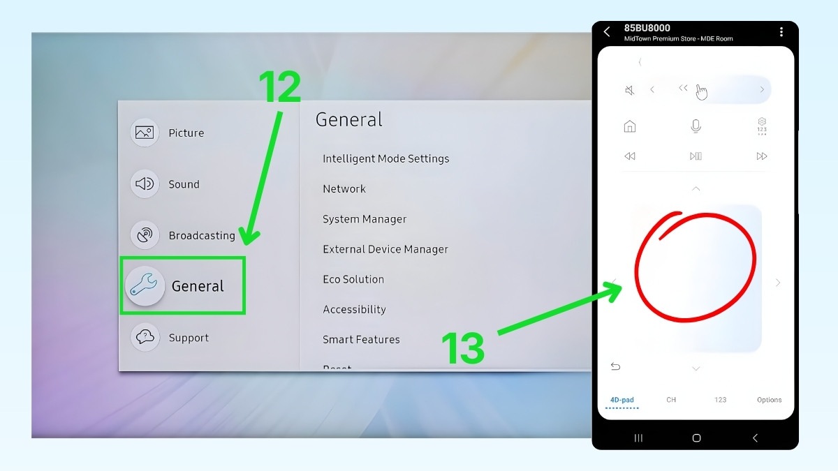 Truy cập Remote control để sử dụng remote ảo bước 4 1