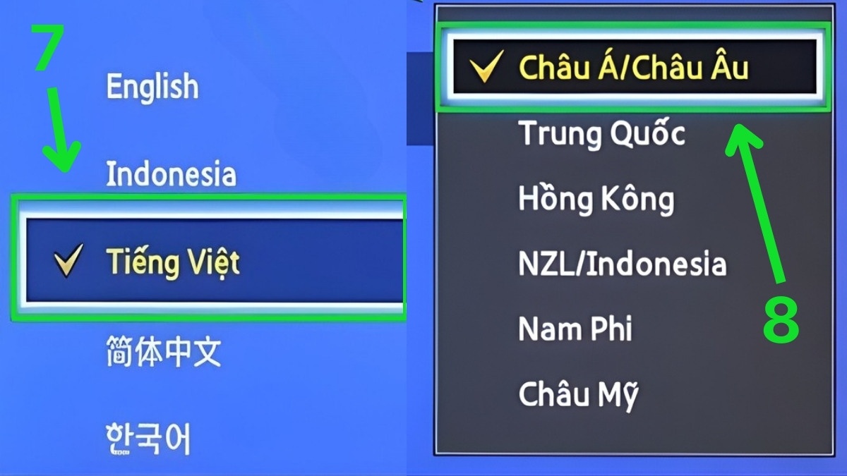 Hướng dẫn cài đặt lại tivi Samsung thường bước 4