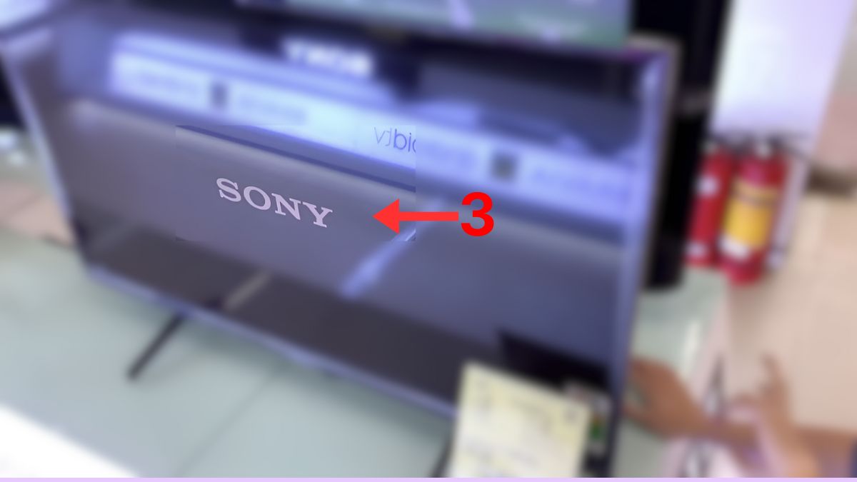 Cách reset tivi Sony bằng phím cứng bước 3