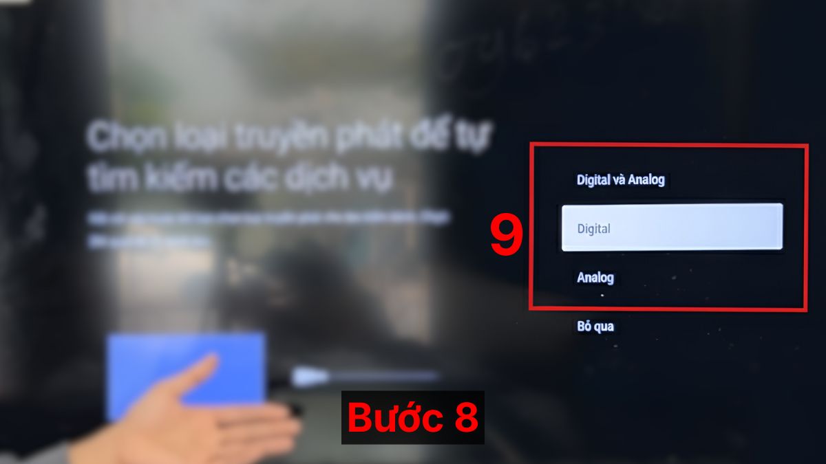 Dò kênh truyền hình trên tivi Sony