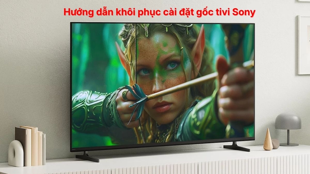 Hướng dẫn khôi phục cài đặt gốc tivi Sony đúng cách, an toàn tại nhà