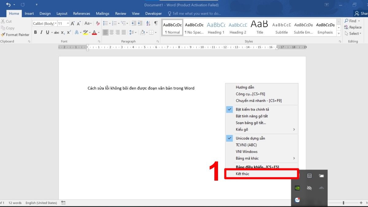 Cách tắt chế độ Unikey chạy dưới quyền Admin bước 1