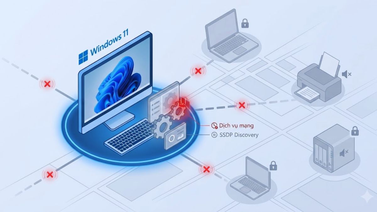 Lỗi dịch vụ mạng trên Windows 11