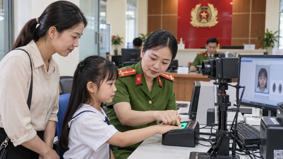 Quy trình đăng ký định danh mức 2 cho trẻ em bước 4