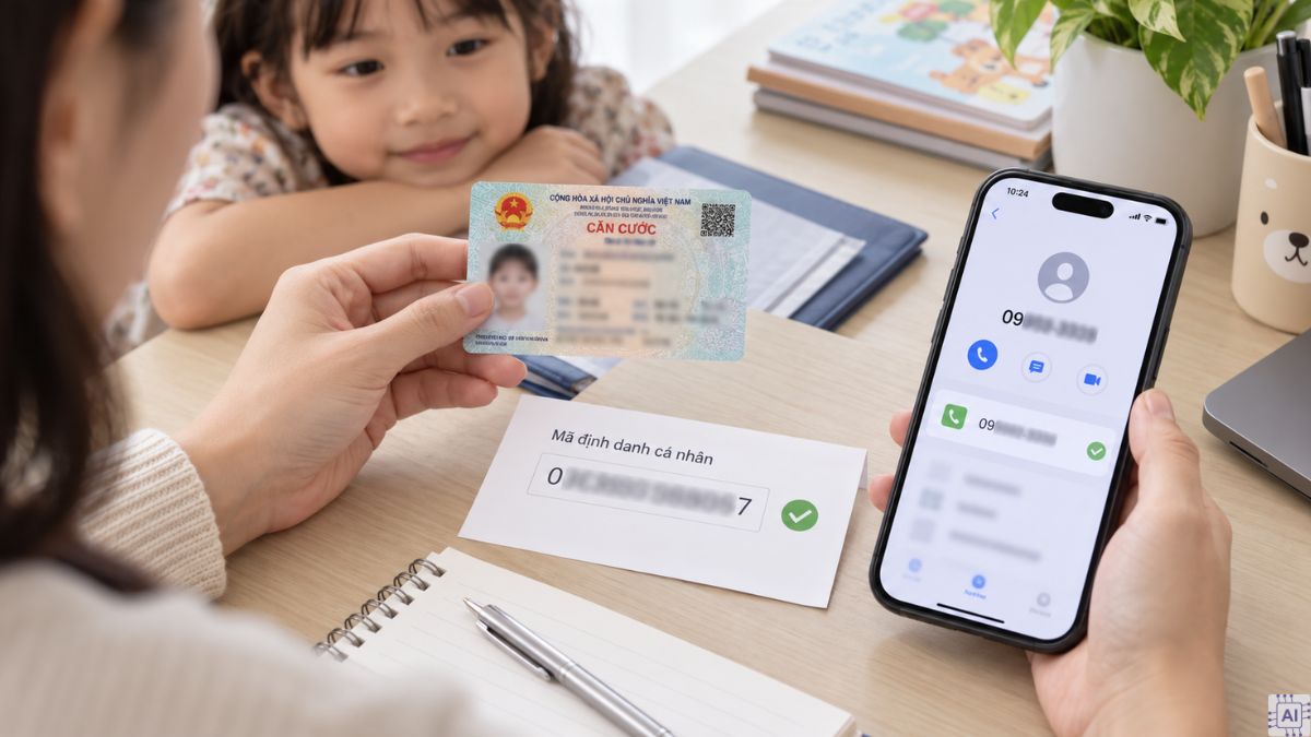 Quy trình đăng ký định danh mức 2 cho trẻ em bước 1
