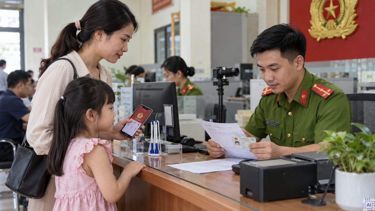 Quy trình đăng ký định danh mức 2 cho trẻ em bước 2